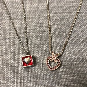 2 for 1 Heart necklace package